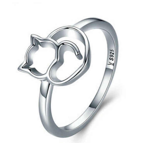 NEW 925 Sterling silver Cat 🐱 Ring - Picture 2 of 4